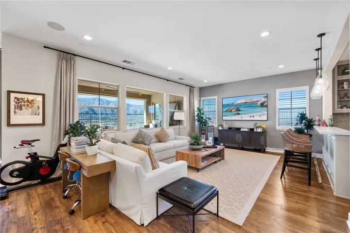 The entry leads to the living area with unobstructed panoramic views.