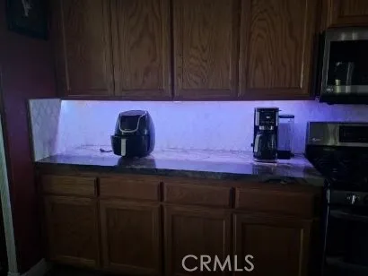 Under counter light in kitchen