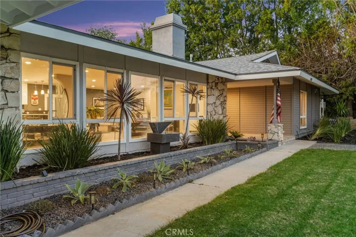 Manicured front landscaping