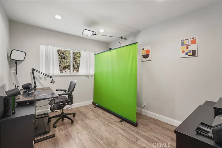 Bedroom used as an office