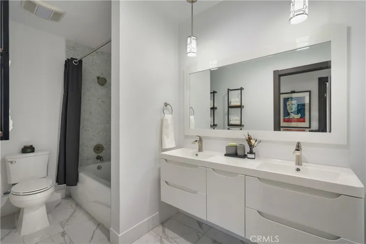 Shared hall bathroom