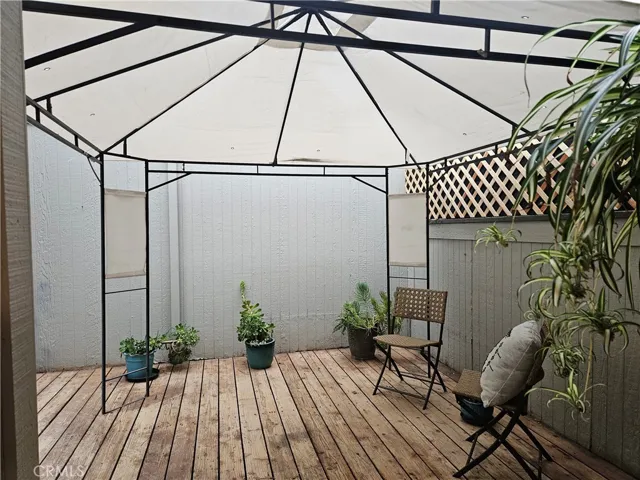 outdoor patio connecting to garage