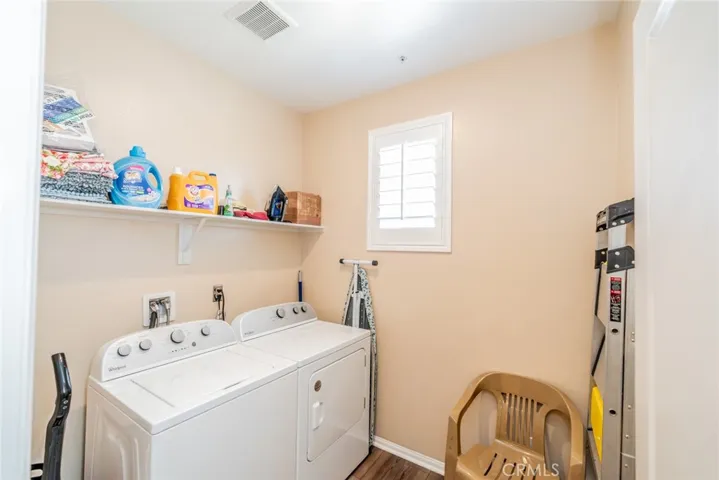 Upstairs laundry room
