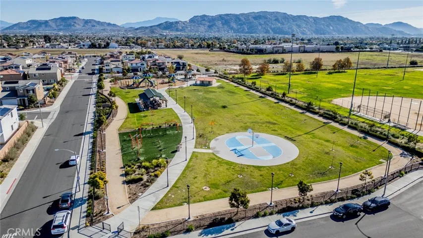 Community playground, BBQ area