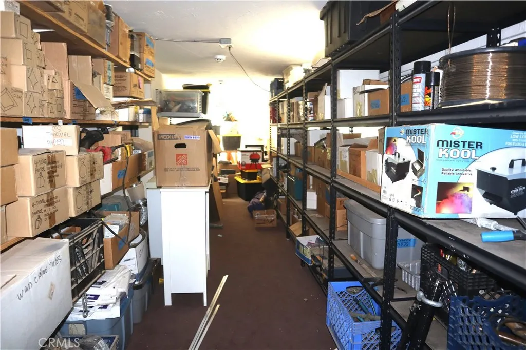 Upper storage area office