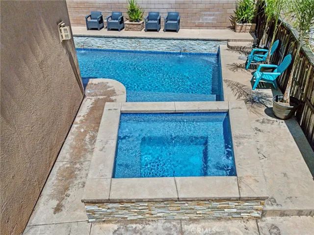 Privately Located Spa with Stone Finishes