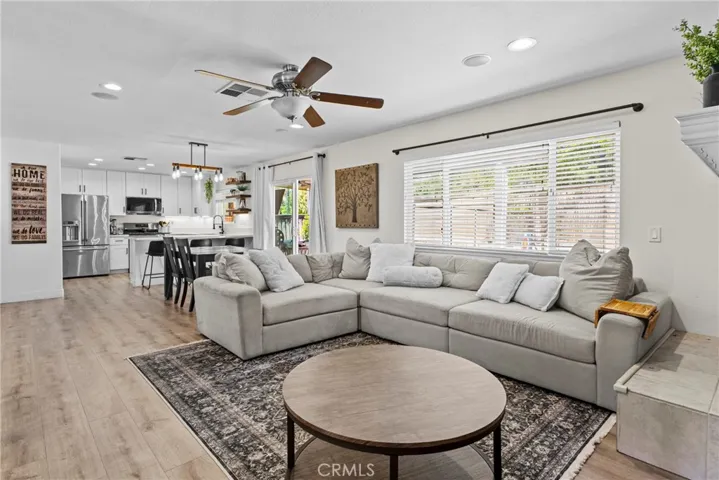 Expansive Open Floor Plan Connecting Kitchen, Dining and Family Room.