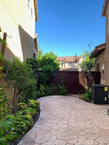 Fully enclosed backyard.