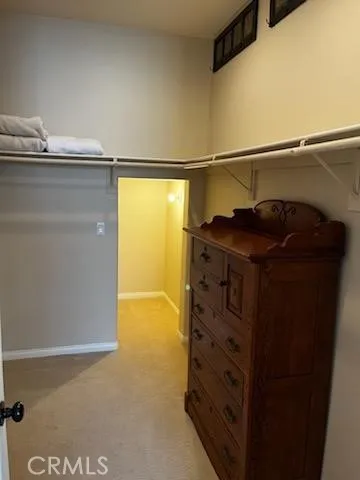 Master closet with "secret" cubby
