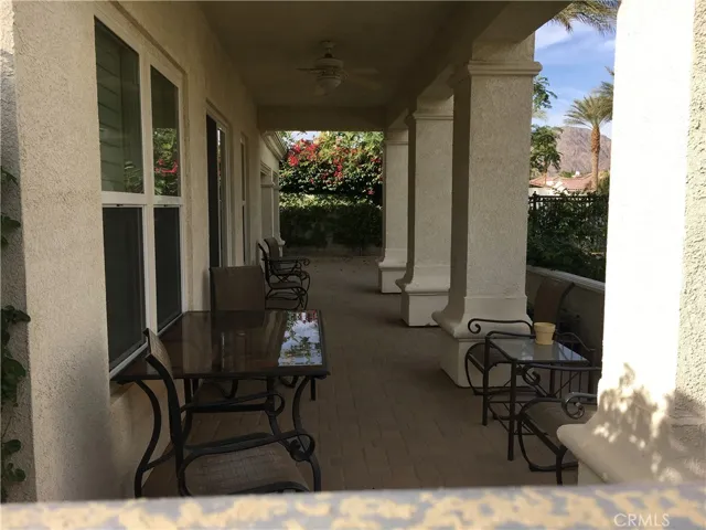 Patio is shaded year-round