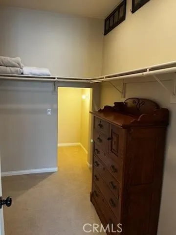 Master closet with "secret" cubby