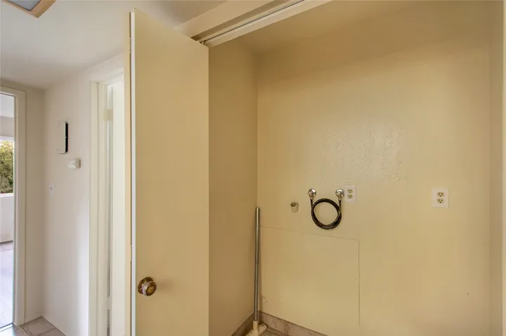 Inside Laundry Closet