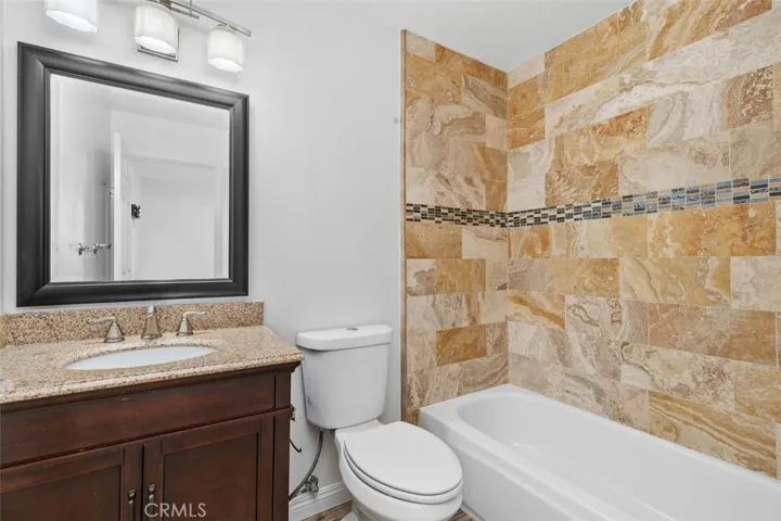 En suite bathroom upstairs