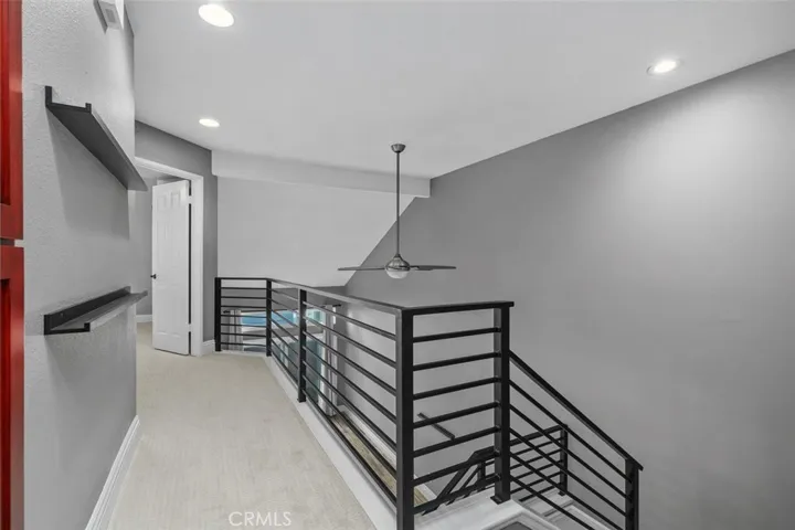 Landing area at top of stairs