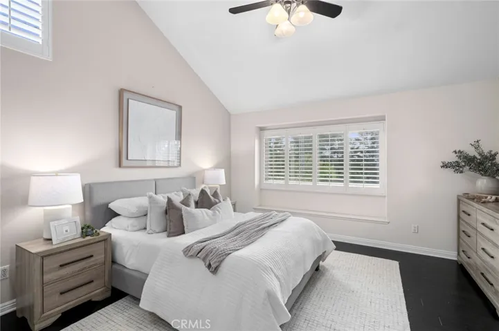 Primary Bedroom #2 with vaulted ceilings and cedar lined closets