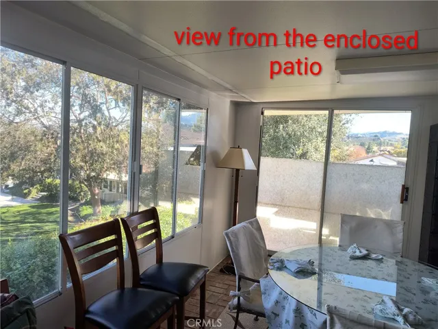from Enclosed Patio