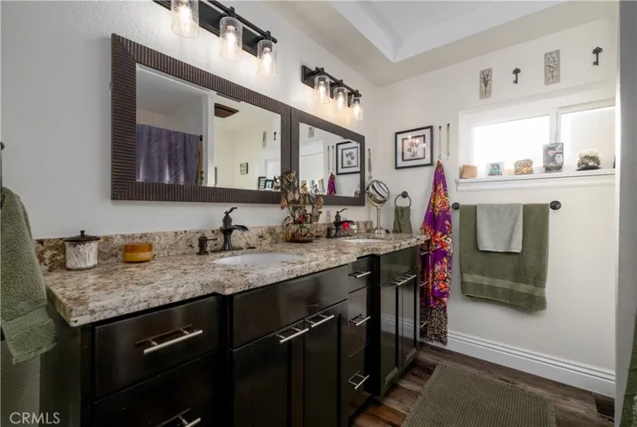Dual sink remodeled vanity