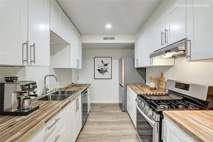 Modern Updated Kitchen with New Butcher Block Counters