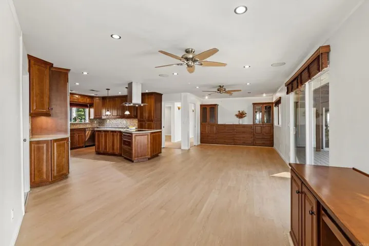Family room off kitchen