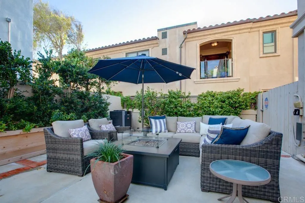 Heated pool with delightful seating area and firepit!