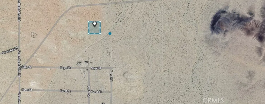 Blue dot is approximate location of closest power pole