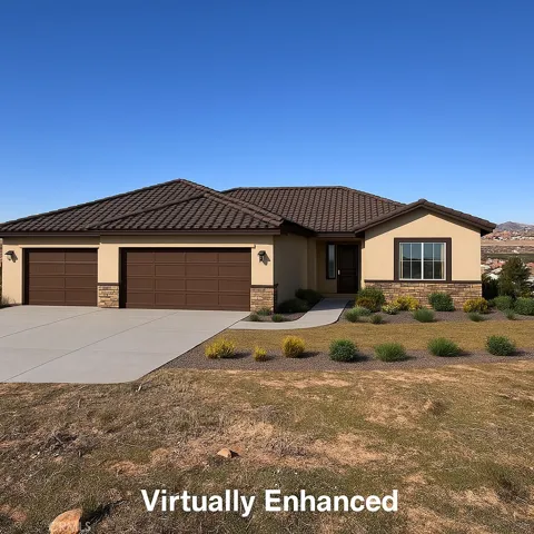 Virtually Enhanced Photos if a house where to be built