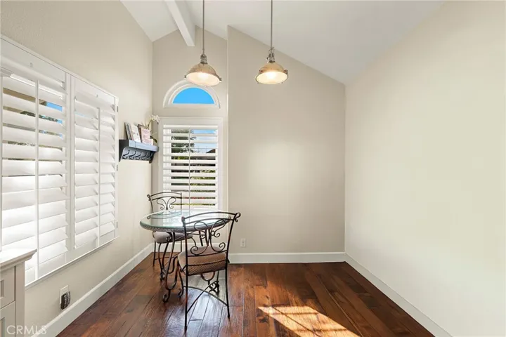 Bright and sunny breakfast nook.