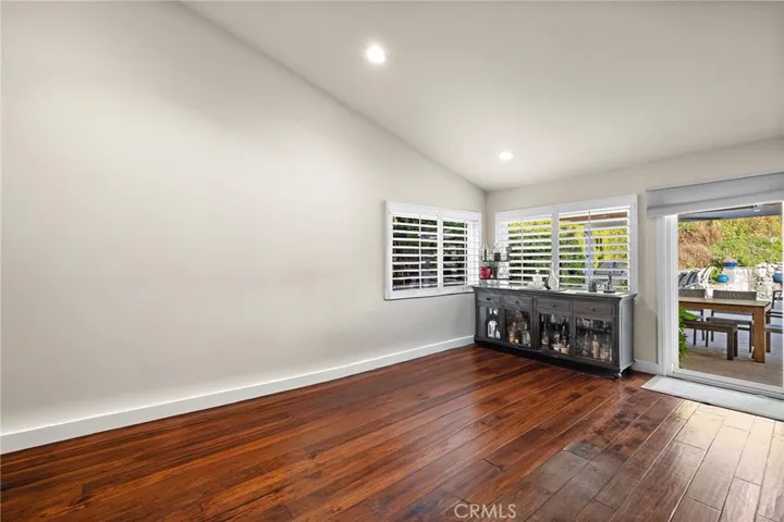 Open space in the family room.