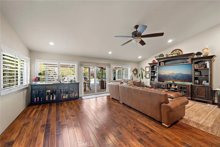 Large indoor bar for entertaining.