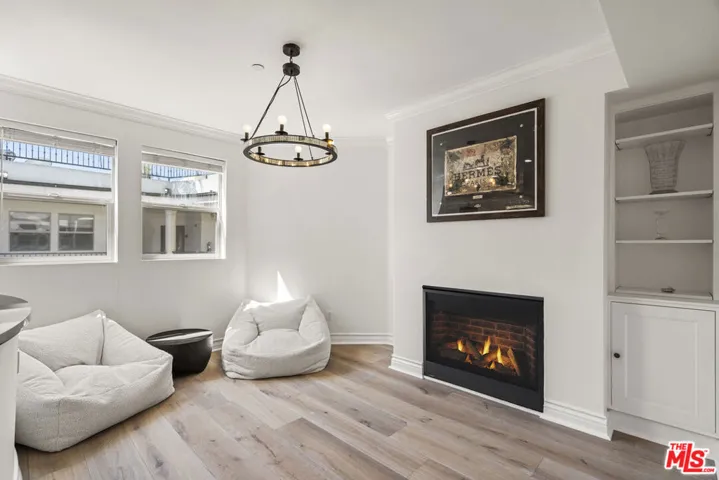 Den Area with Fireplace