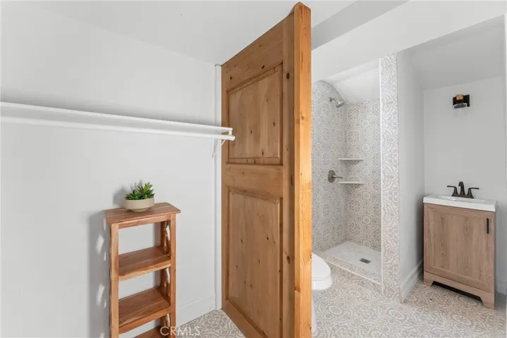 Studio closet/bathroom
