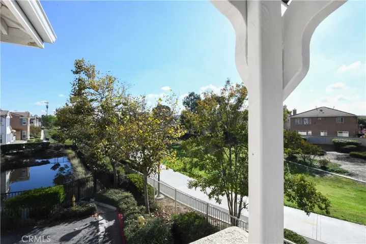View from top of stairs