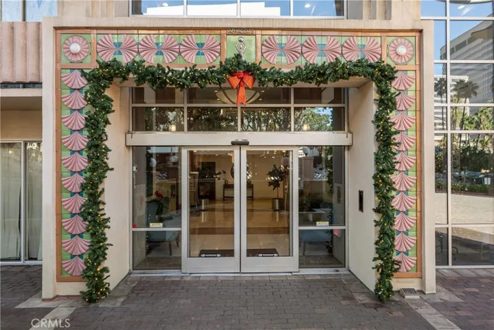 Controlled access to front of building