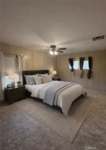 primary bedroom digitally staged