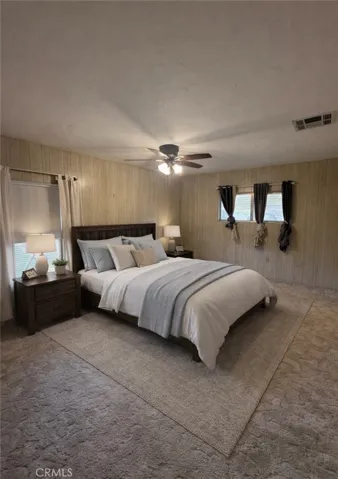 primary bedroom digitally staged