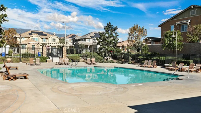 Large sparkling community pool