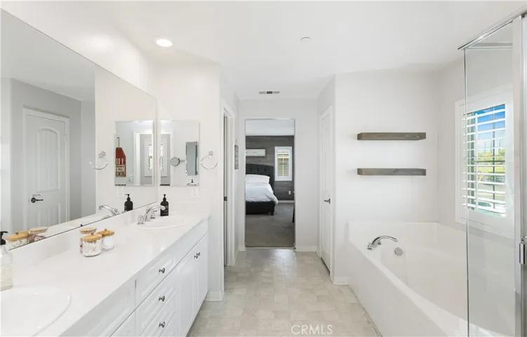 Master Bathroom, soaking tub and shower