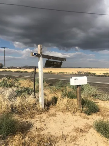 right off the paved road
