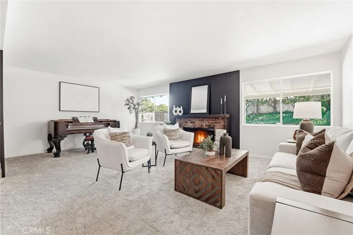 Formal Living Room with gas fireplace!