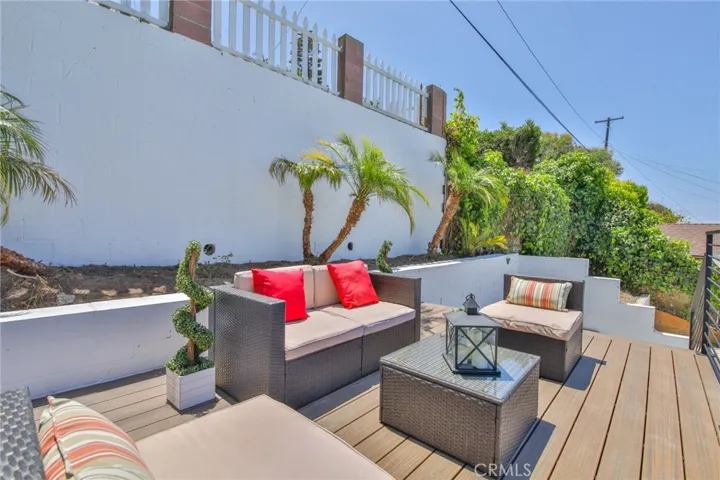 Backyard Patio Area above pool