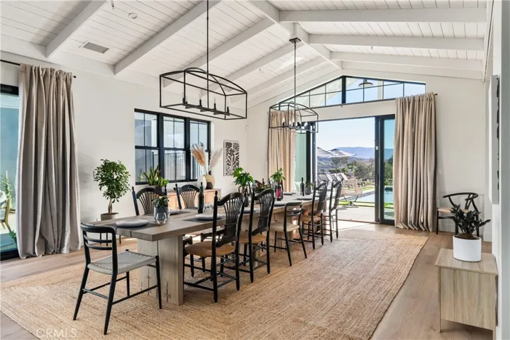Dining Area Open to Backyard
