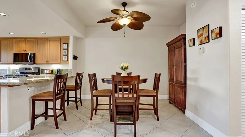 The dining room is spacious for entertaining plus additional seating at the breakfast bar area.