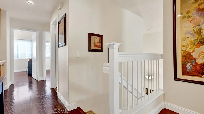 Upstairs hallway leading to the two guest bedrooms as well as the upstairs guest bathroom.