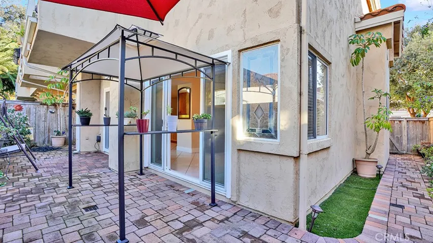 The wraparound backyard is low maintenance.