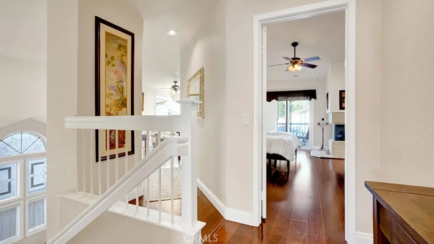 This is the main upstairs hallway connecting all of the bedrooms as well as the entrance to the loft.