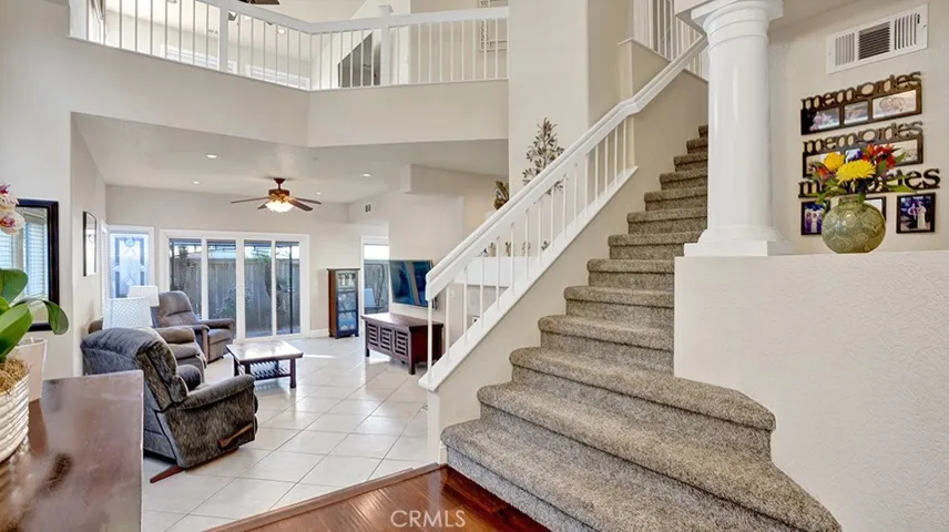 The loft was an addition above the living room.