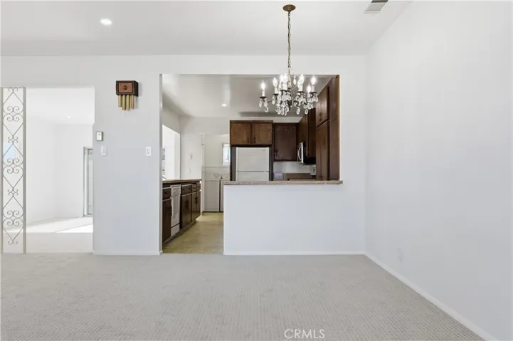 Entry to dining and kitchen