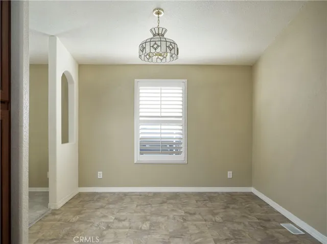 Dining room open to living room