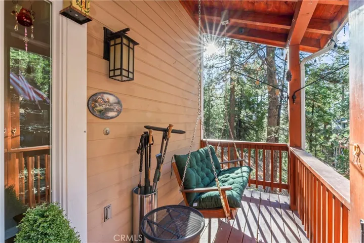 Savor your mornoing coffee on the welcoming front porch swing.