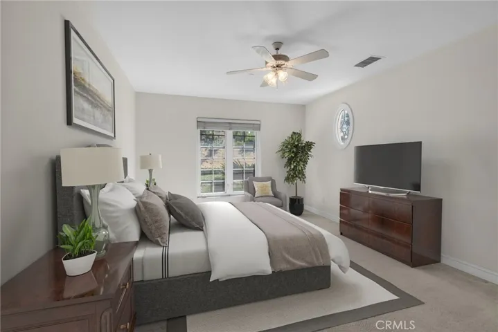 Digitially altered to demonstrate the space furnished.  Vacant space photo provided adjacent hereto.
